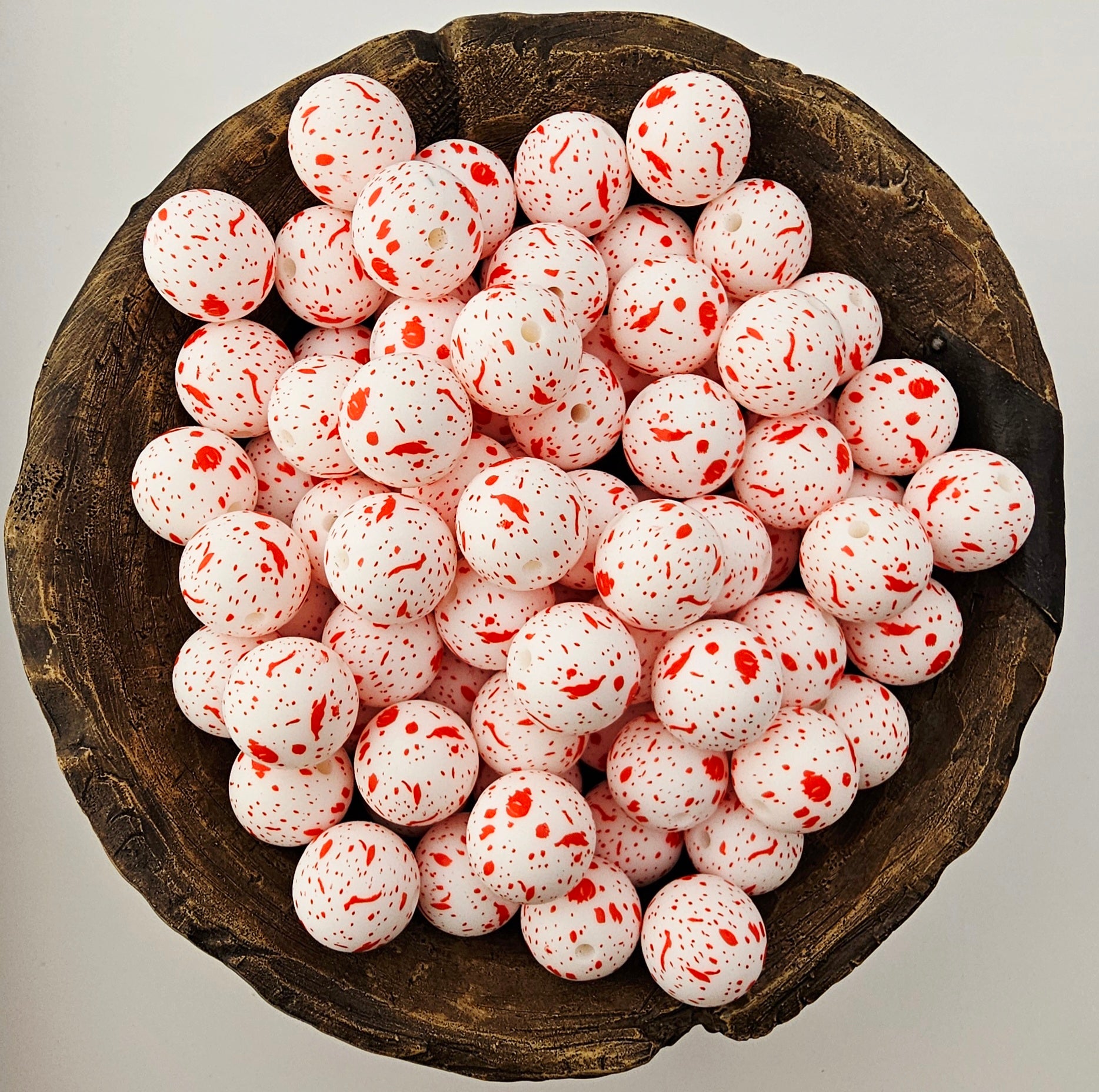 Red Blood Splatter Print