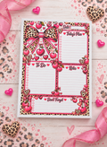 Cherry Leopard Daily Planner Notepad