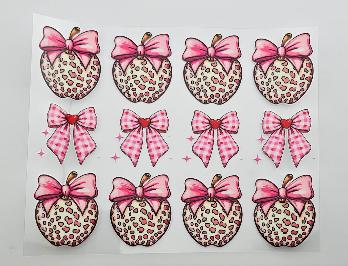 UVDTF Pink Leopard Apple Pen Wrap *sold individually*