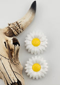 Opal Sunflower Daisy White/Yellow 30mm Focal