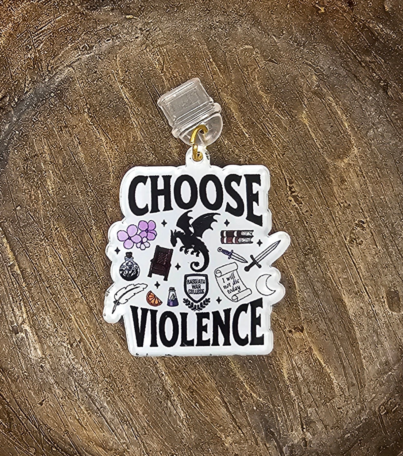 Dust Plug Charm - Choose Violence