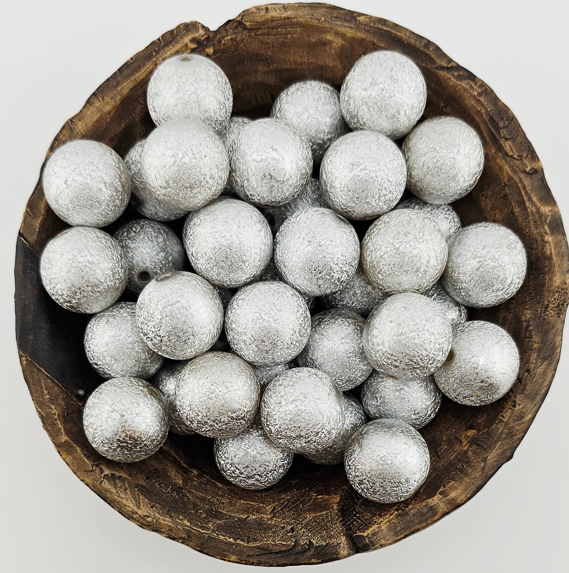 20mm Acrylic Metallic Foil Beads