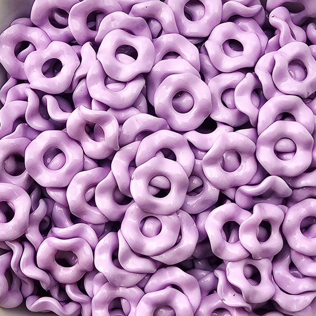 Wavey Acrylic Spacers 13mm (10ct) Large Hole
