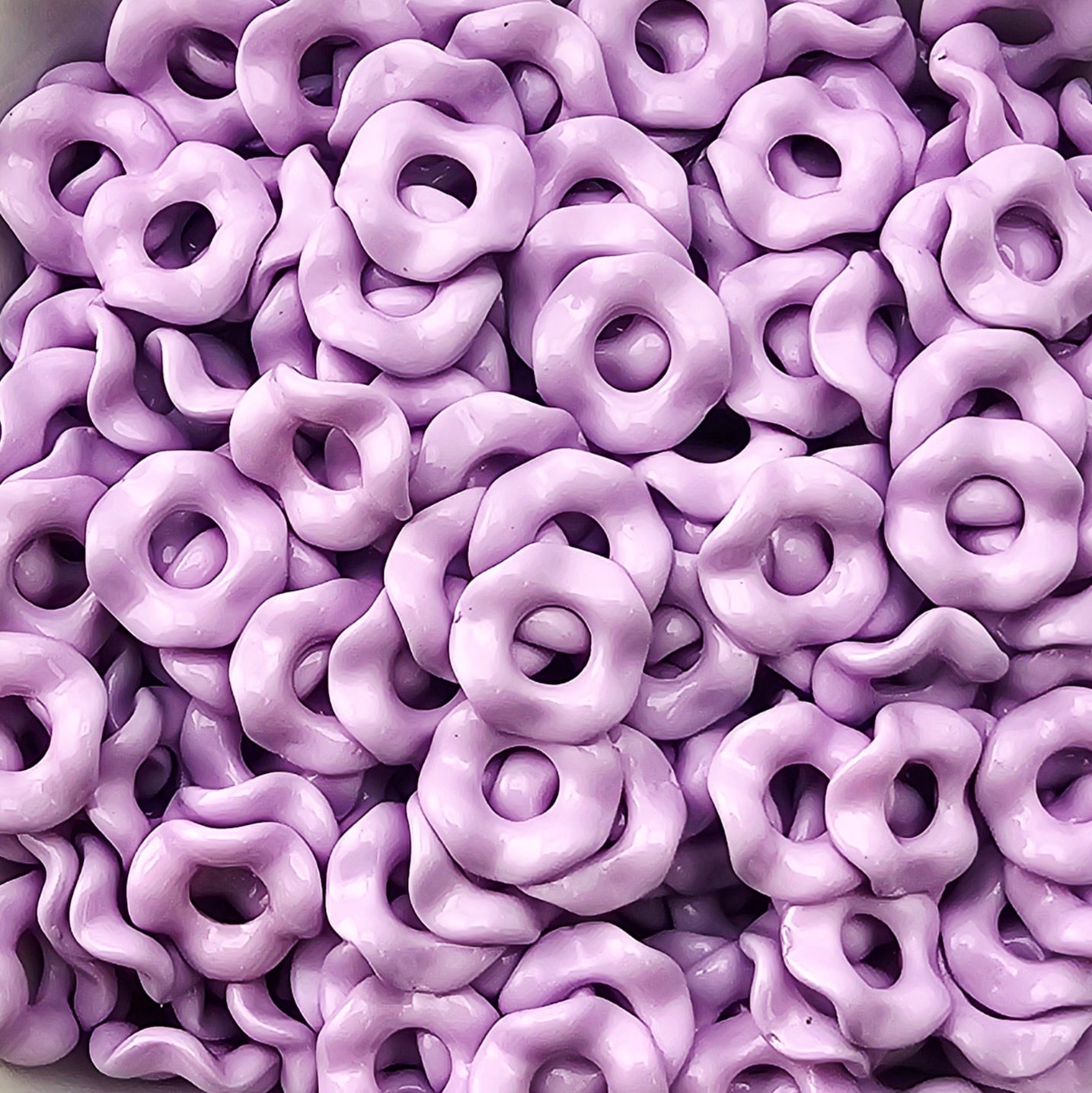 Wavey Acrylic Spacers 13mm (10ct) Large Hole