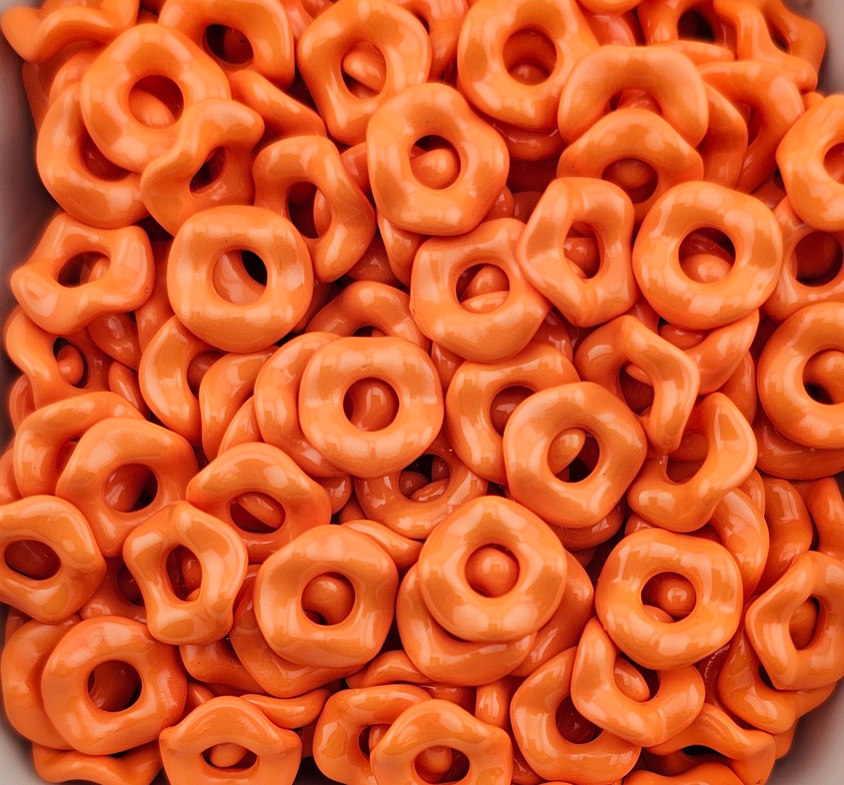 Wavey Acrylic Spacers 12mm (10ct) Large Hole