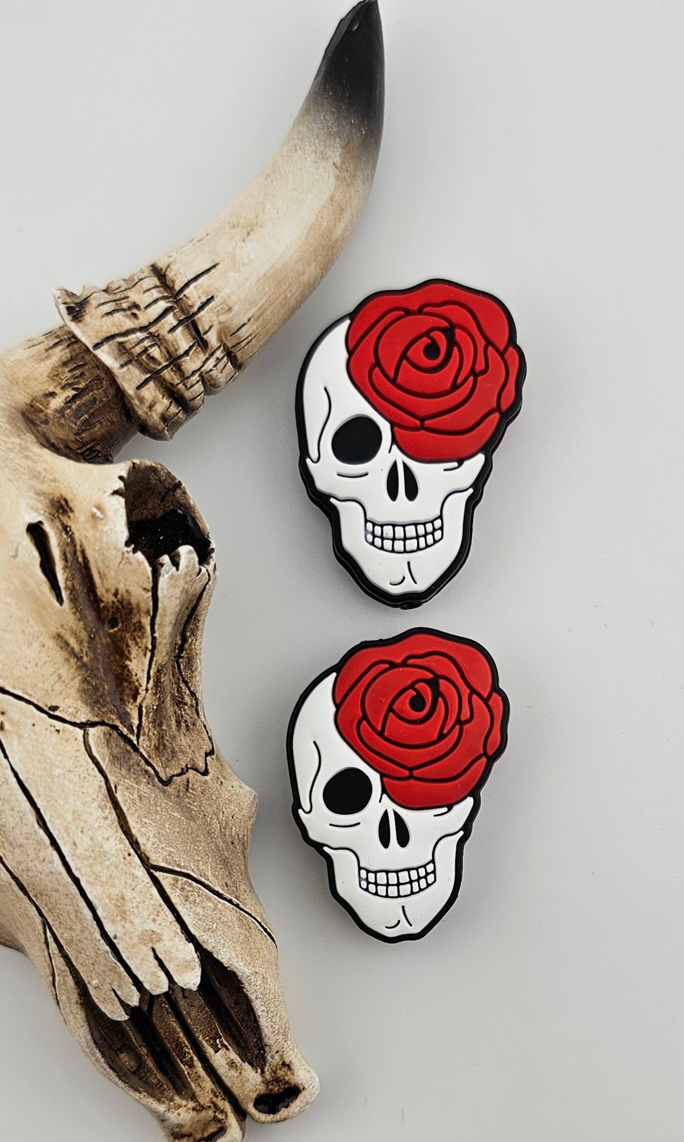 Rebel Rose Skull Focal