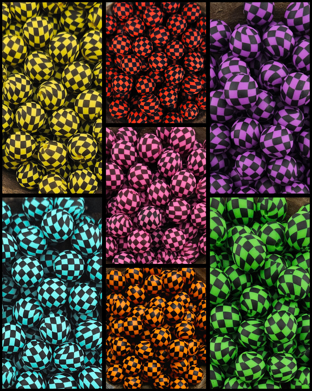 Checker Print 15mm Silicone