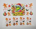 UVDTF Grinchy Gingerbread Man 40oz Wrap