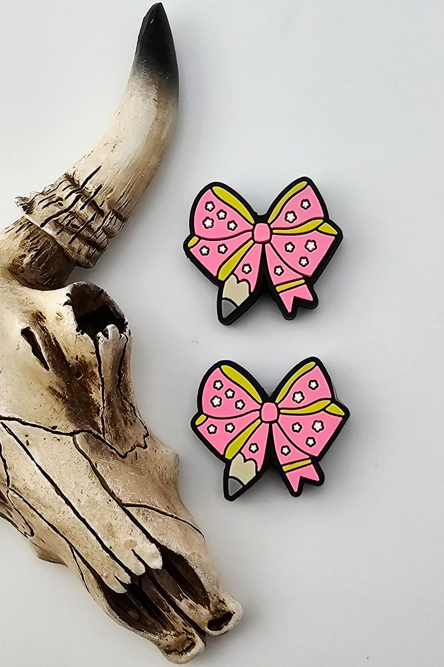 Pencil Bow with Dots Focal