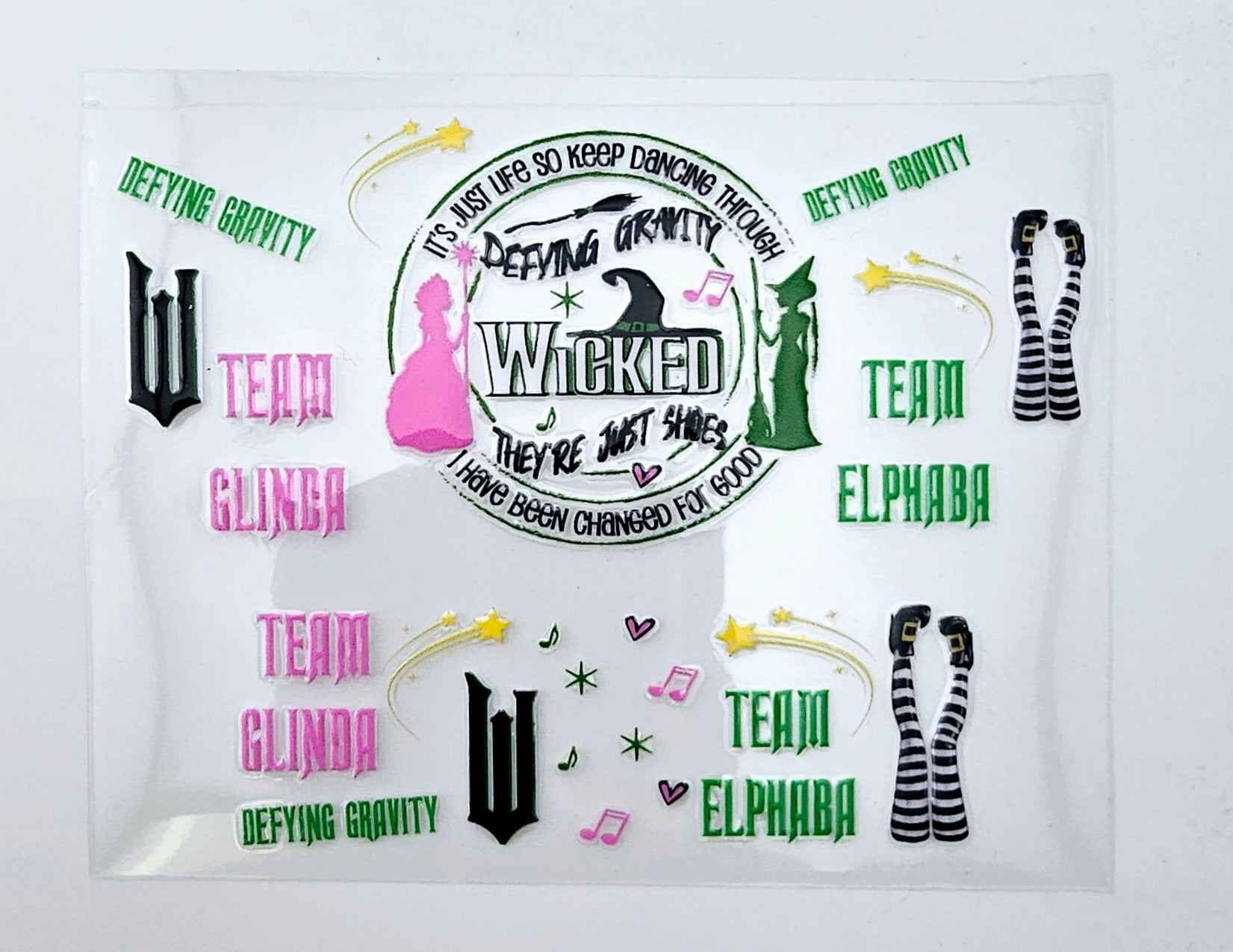 Mini Tumbler Wrap UV DTF Wicked Witches 1
