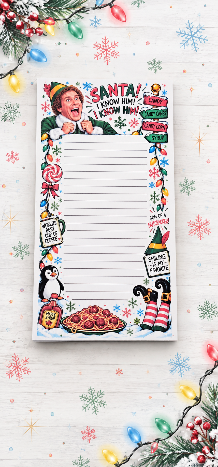 SANTA I Know Him I Know Him  Notepad