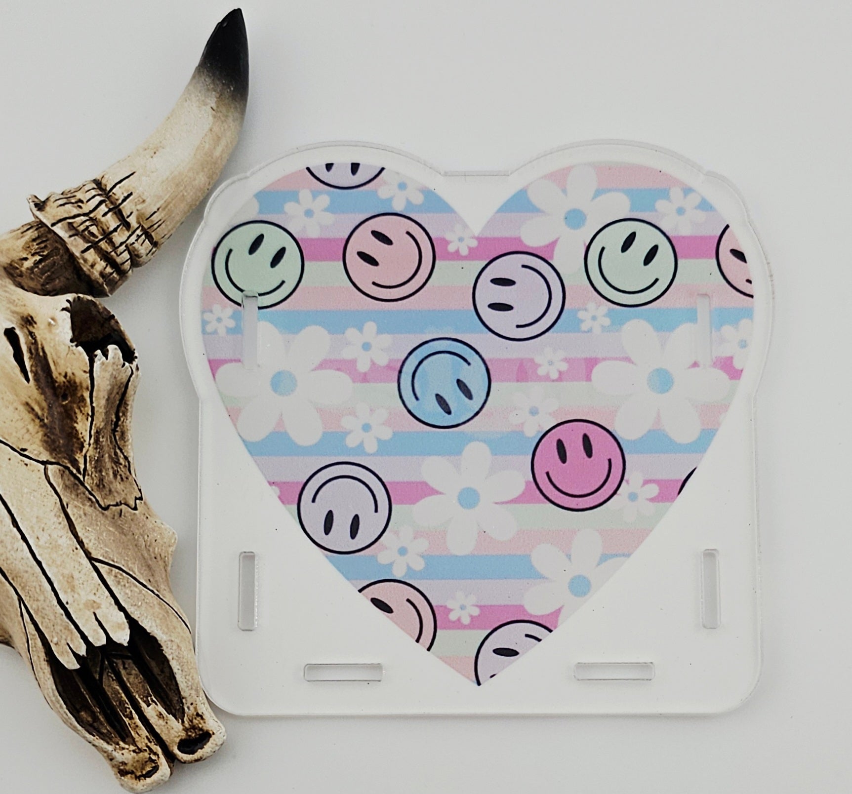 Pen Box Heart with Happy Flowers 16