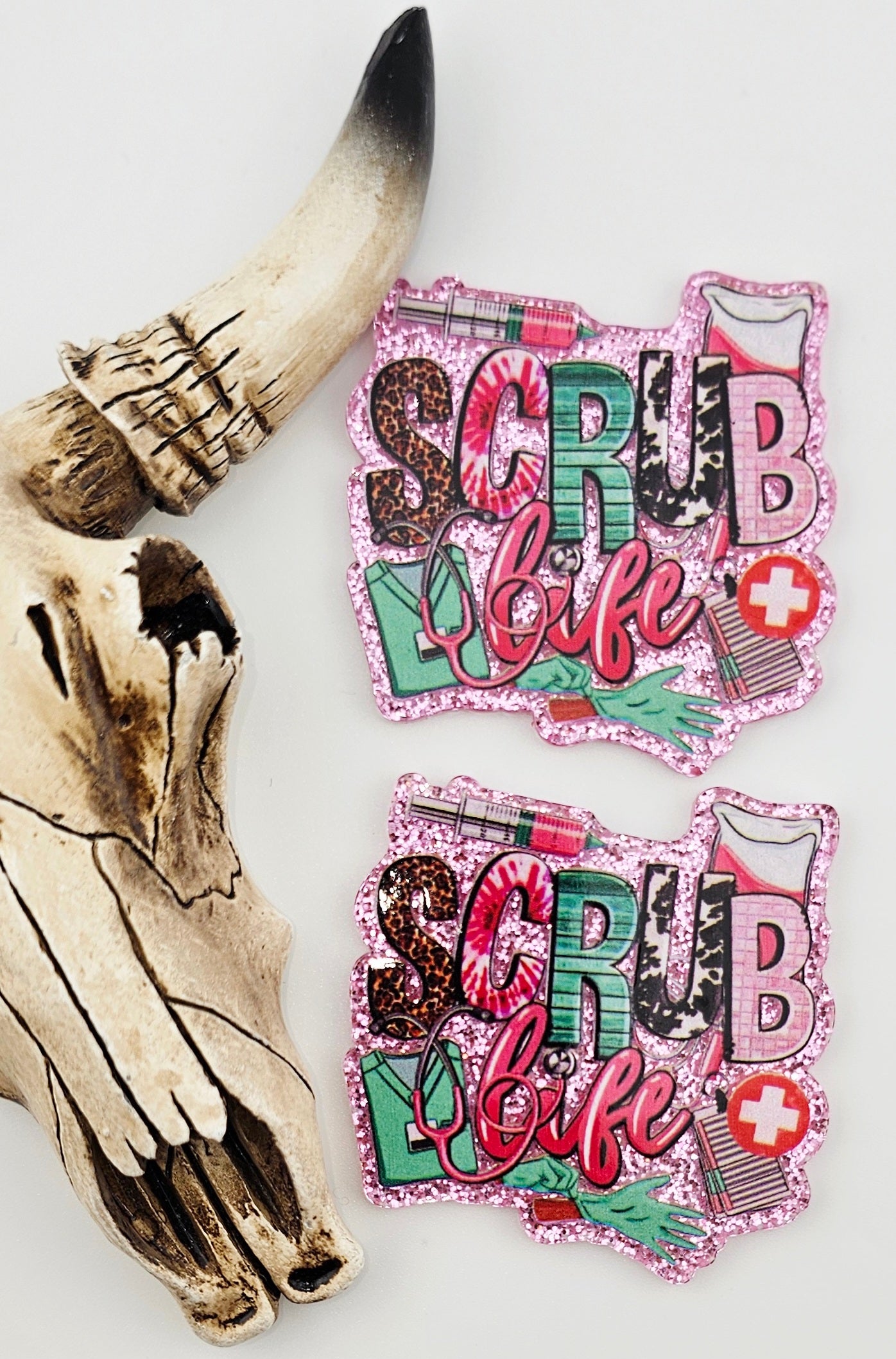 Flatback Pink Srcub Life 294