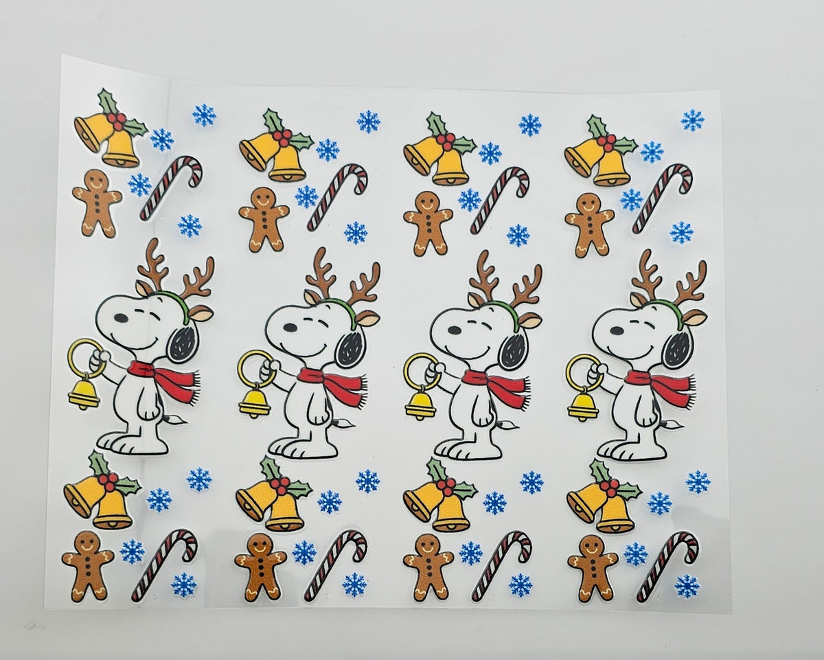 UVDFT Snoopy Ringing Bell Christmas Pen Wrap *sold individually*