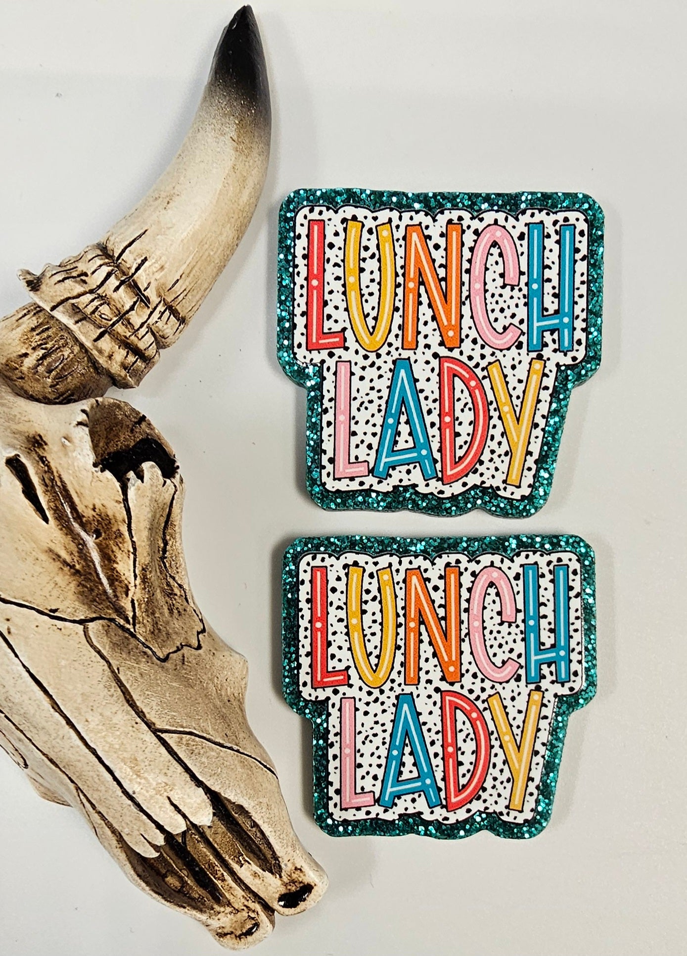 Flatback Lunch Dots Lady 427