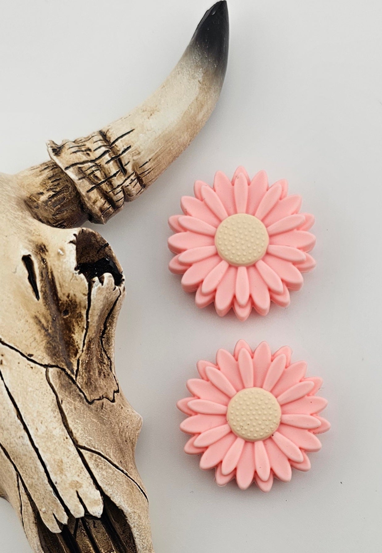 Sunflower Daisy Pink/Cream 30mm Focal