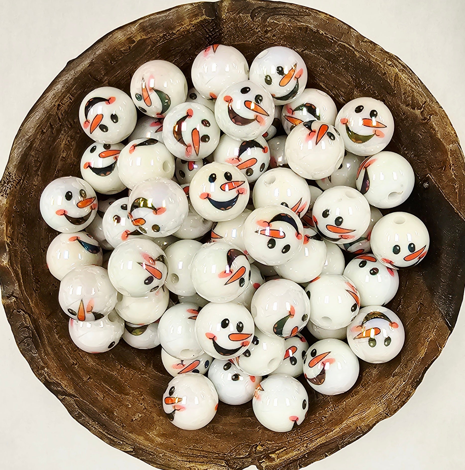 Snowman Face 16mm Acrylic