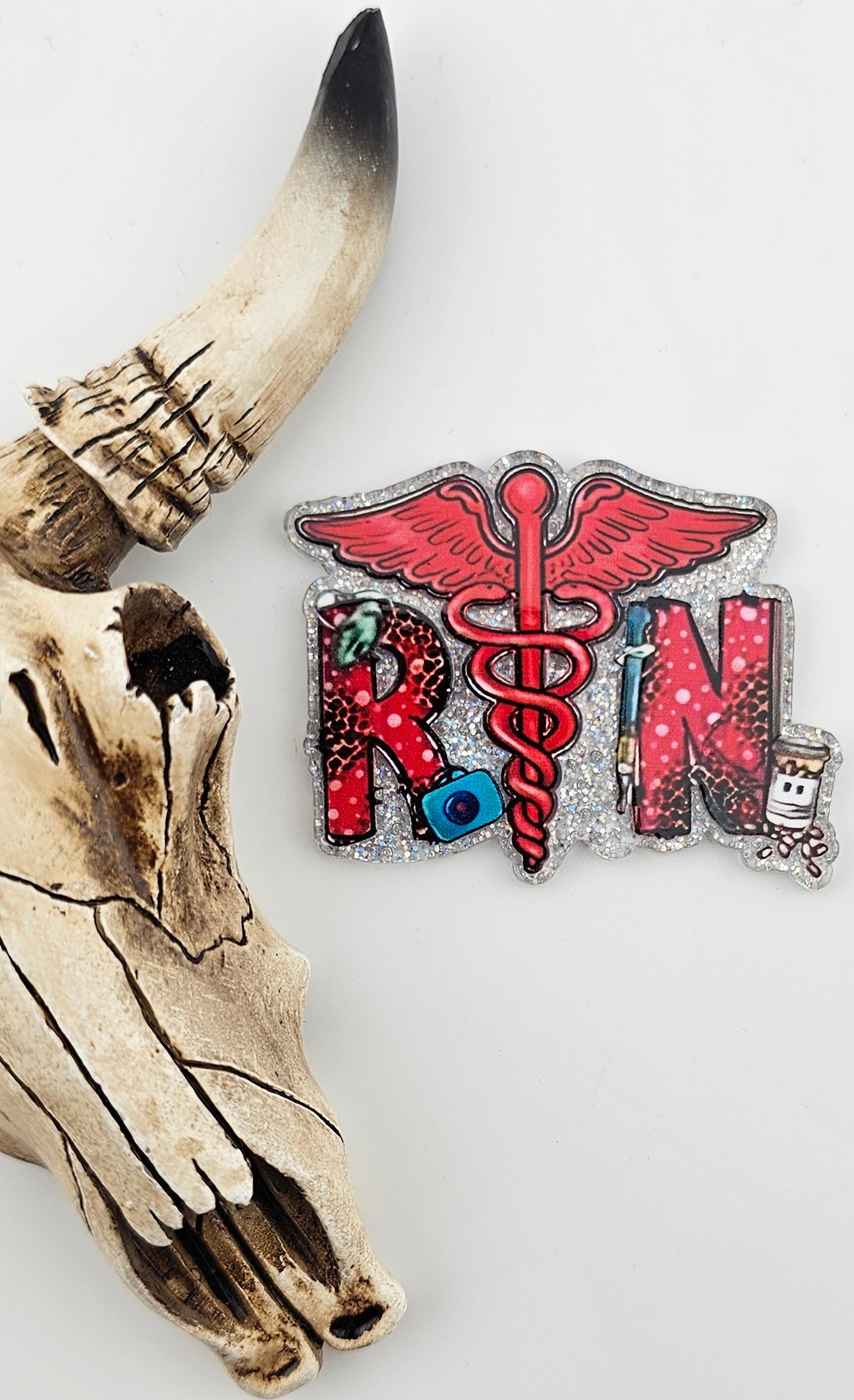 Flatback RN Registered Nurse Medical Symbol 534