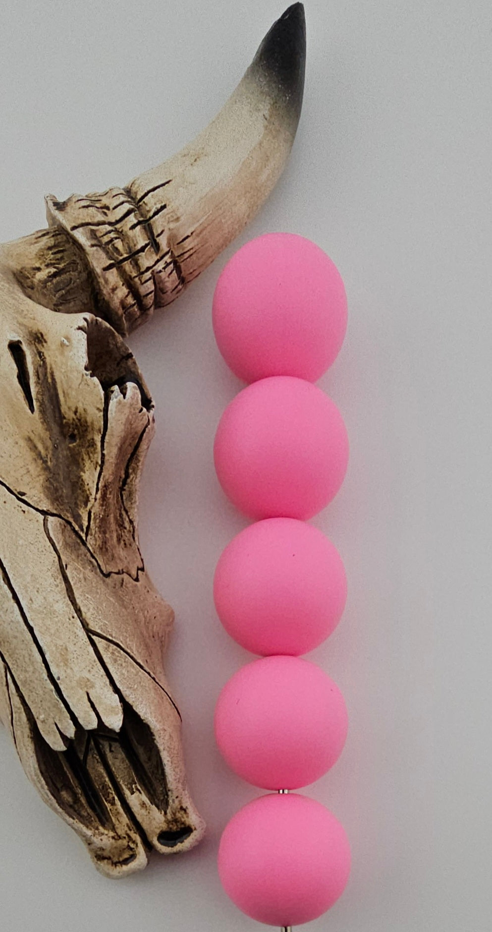 19mm Solid Silicone Beads