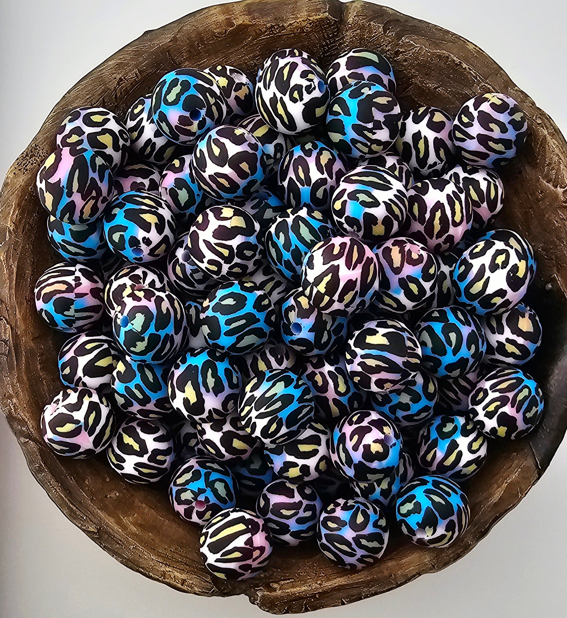 Turquoise and Purple Cheetah Print