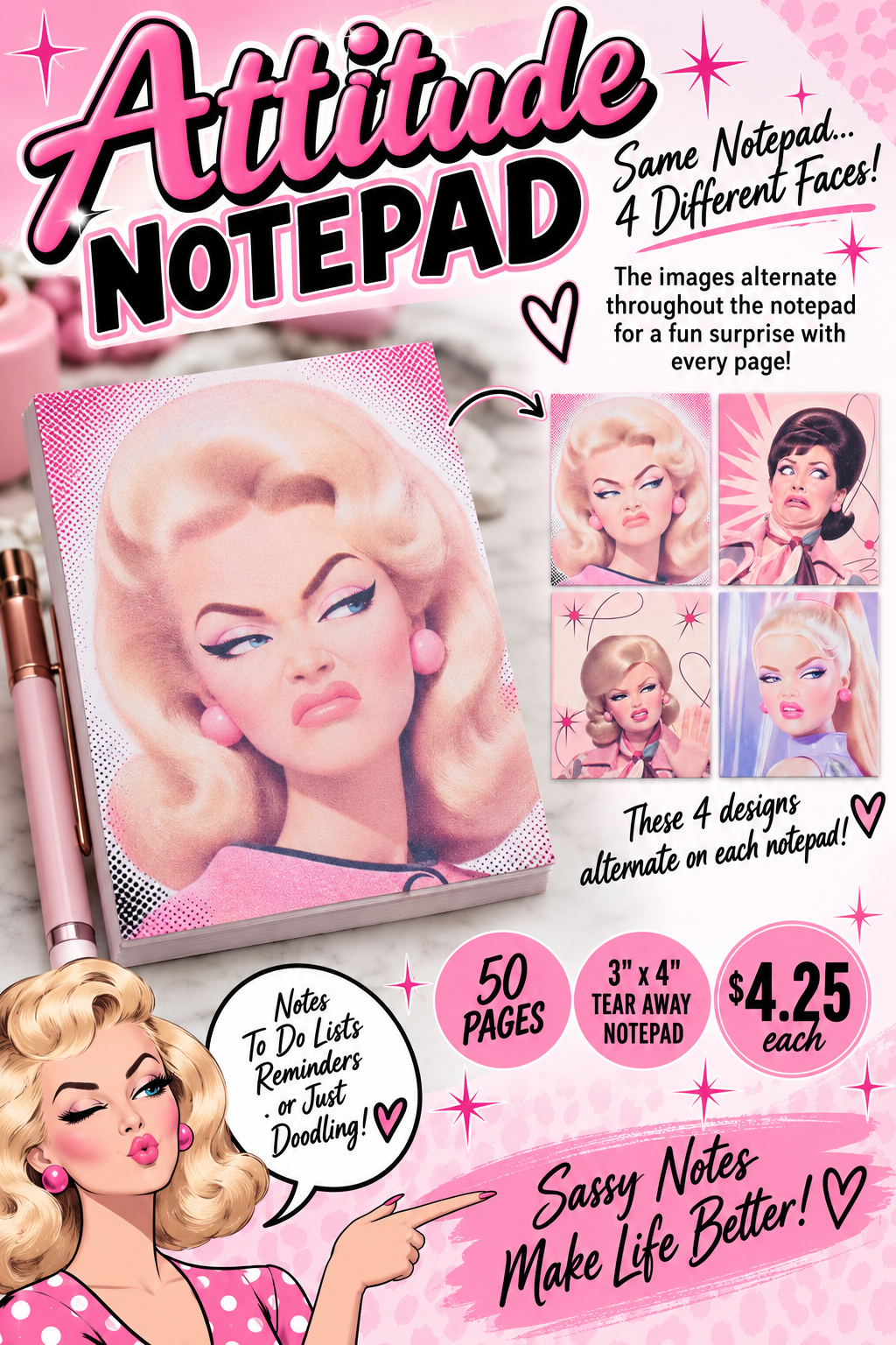 Expressions Notepad 3 x 4