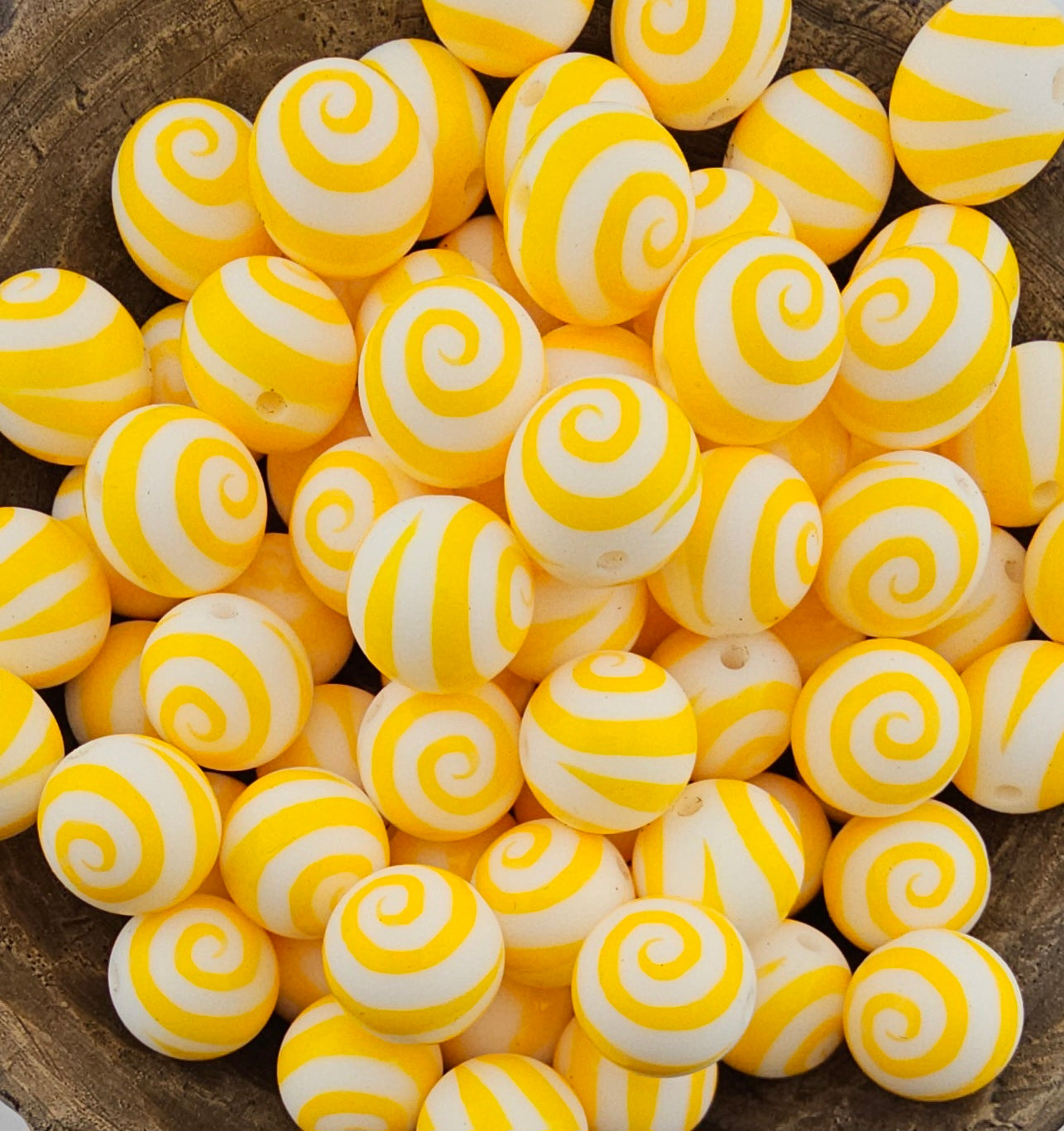 Spiral Yellow Print