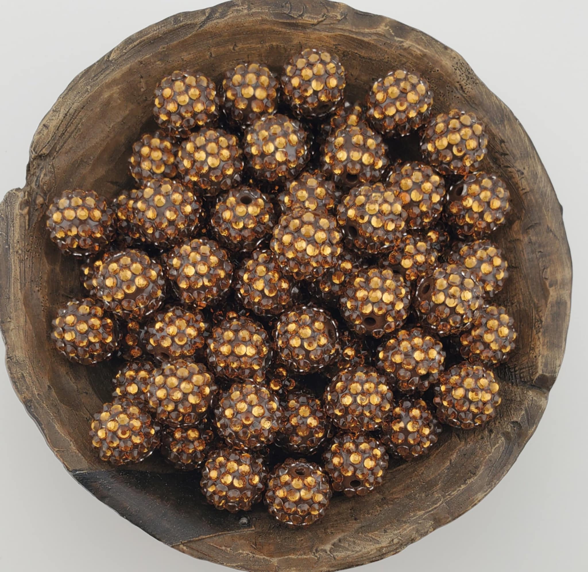 Rhinestone 16mm Bronze 102