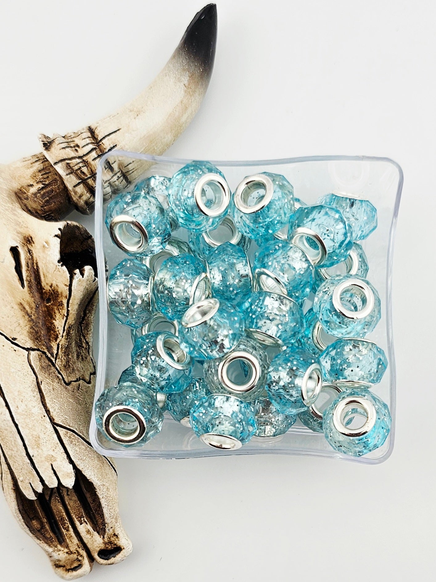 Faceted Spacer 14mm Large Hole