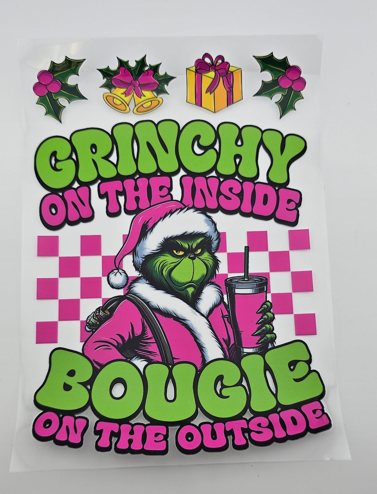 UVDTF Grinchy on the Inside Bougie on the Outside A5 Notebook Wrap