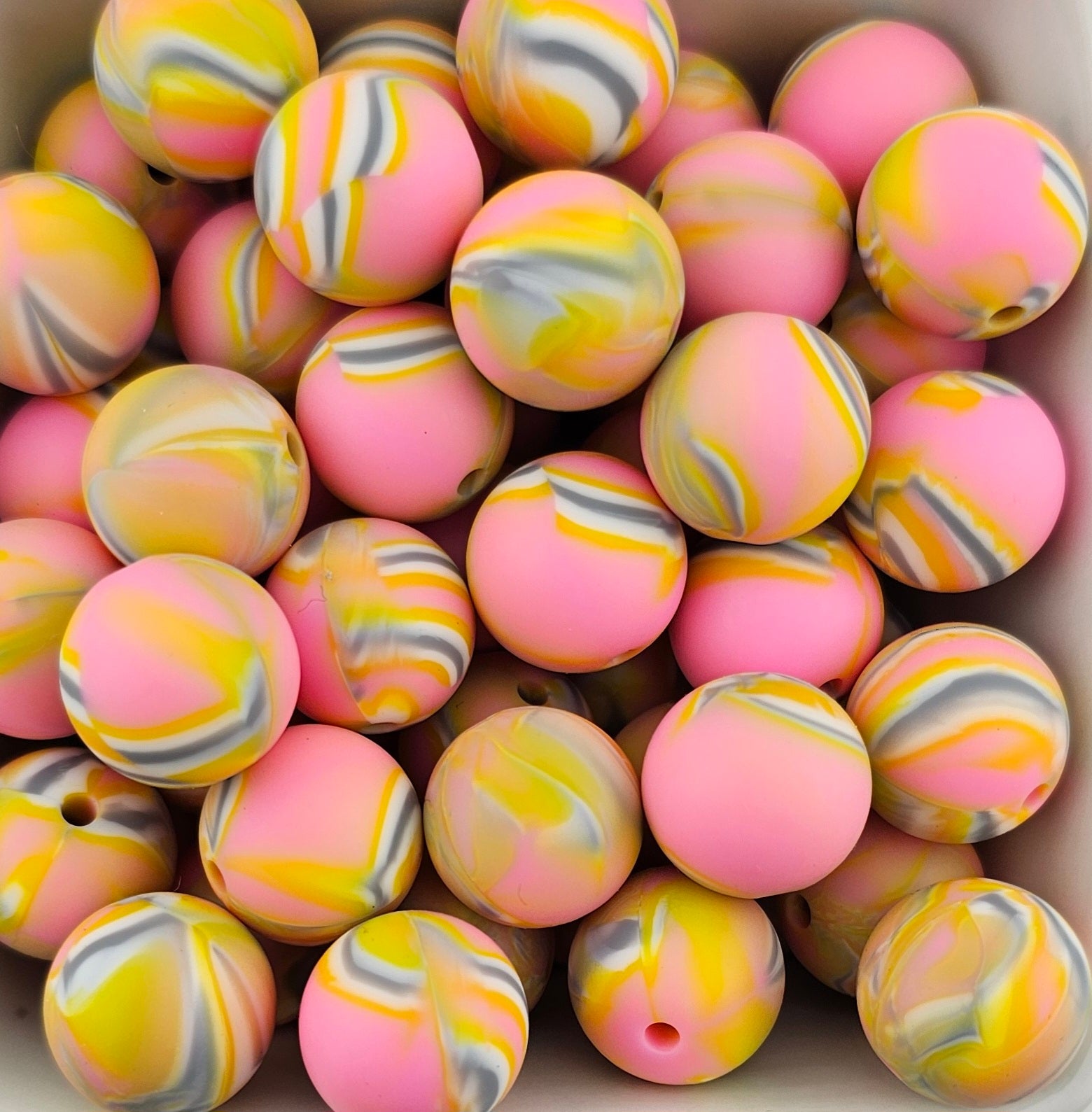 Electric Lemonade Ombrè Swirl Print 15mm