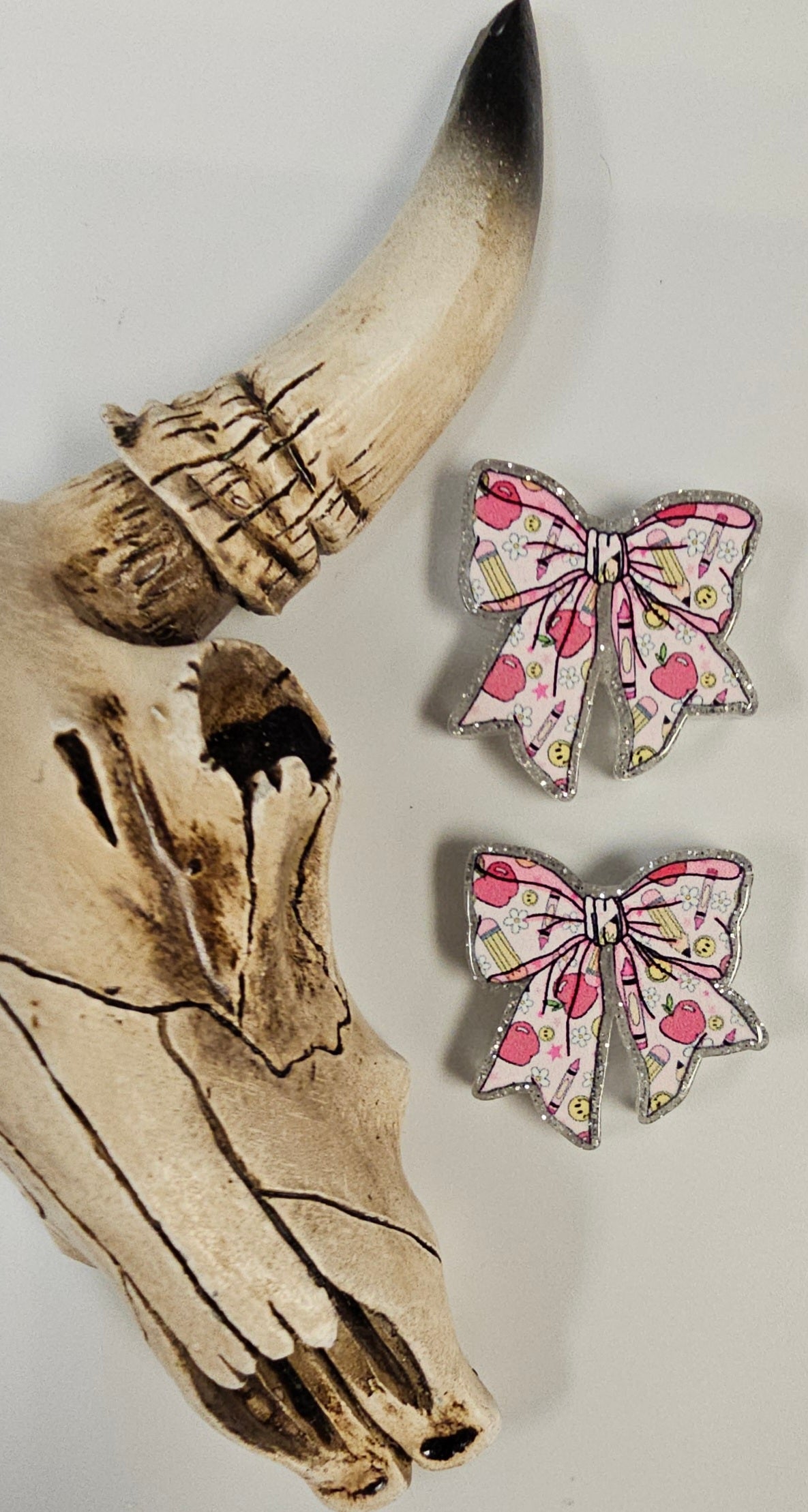 Acrylic Teacher Bow Focal