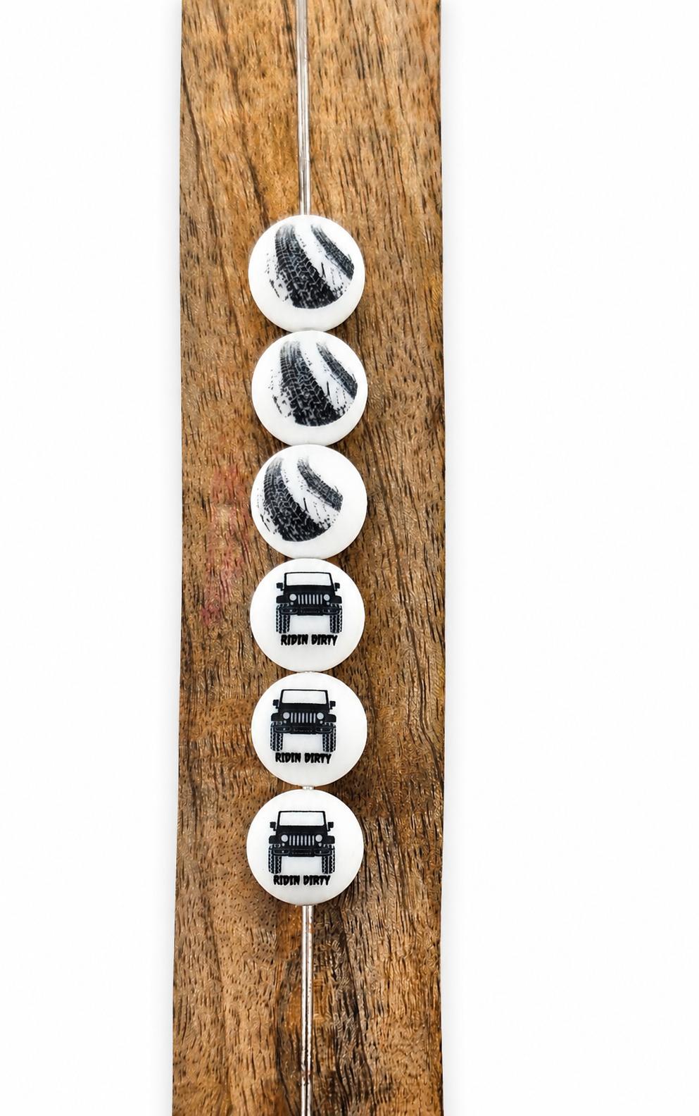 Ridin Dirty Double-sided Print Bead