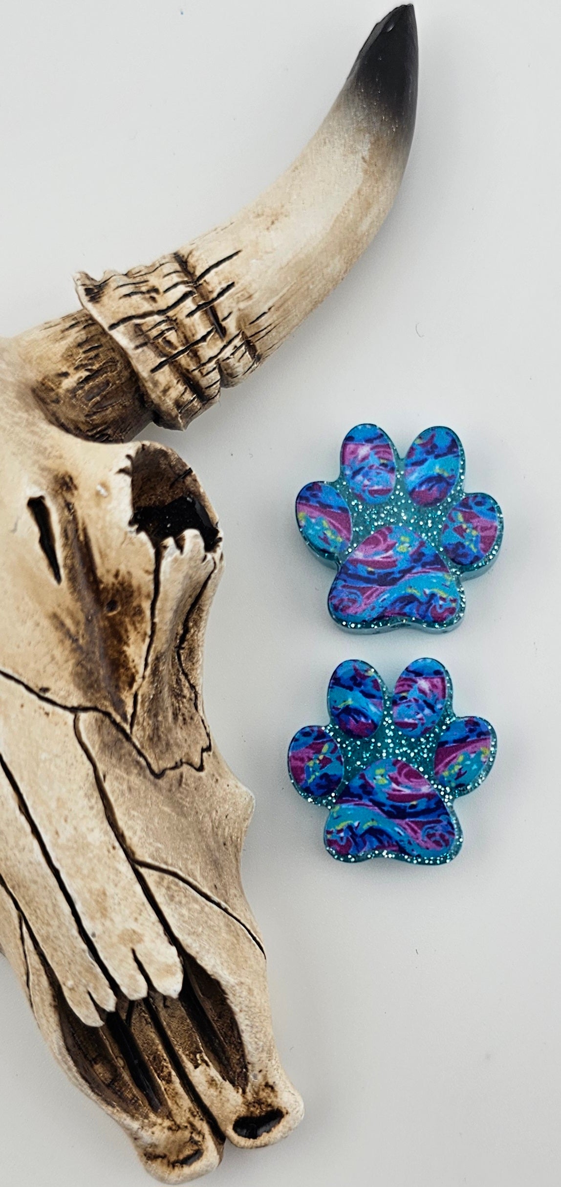 Acrylic Cat Paw Watercolor Focal - AF124