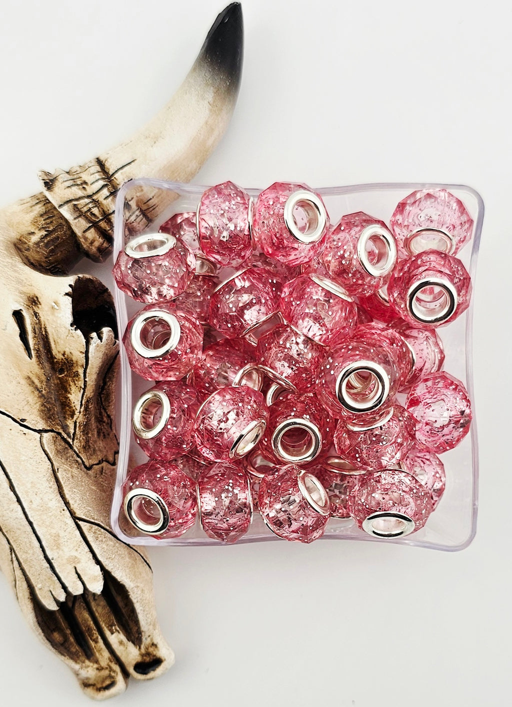 Faceted Spacer 14mm Large Hole