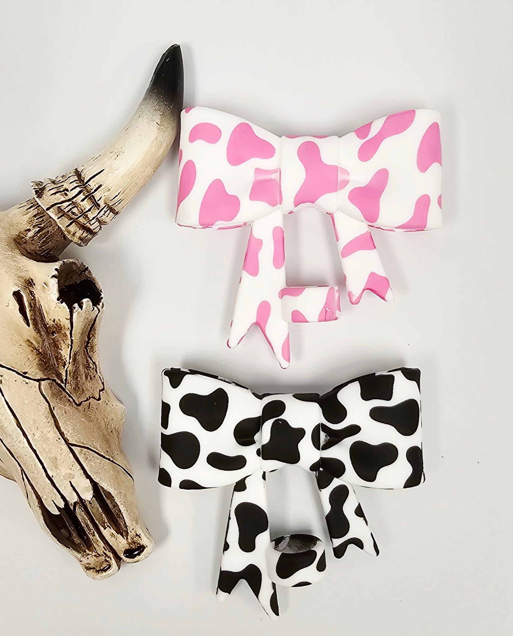 Staw Topper Bow Cow