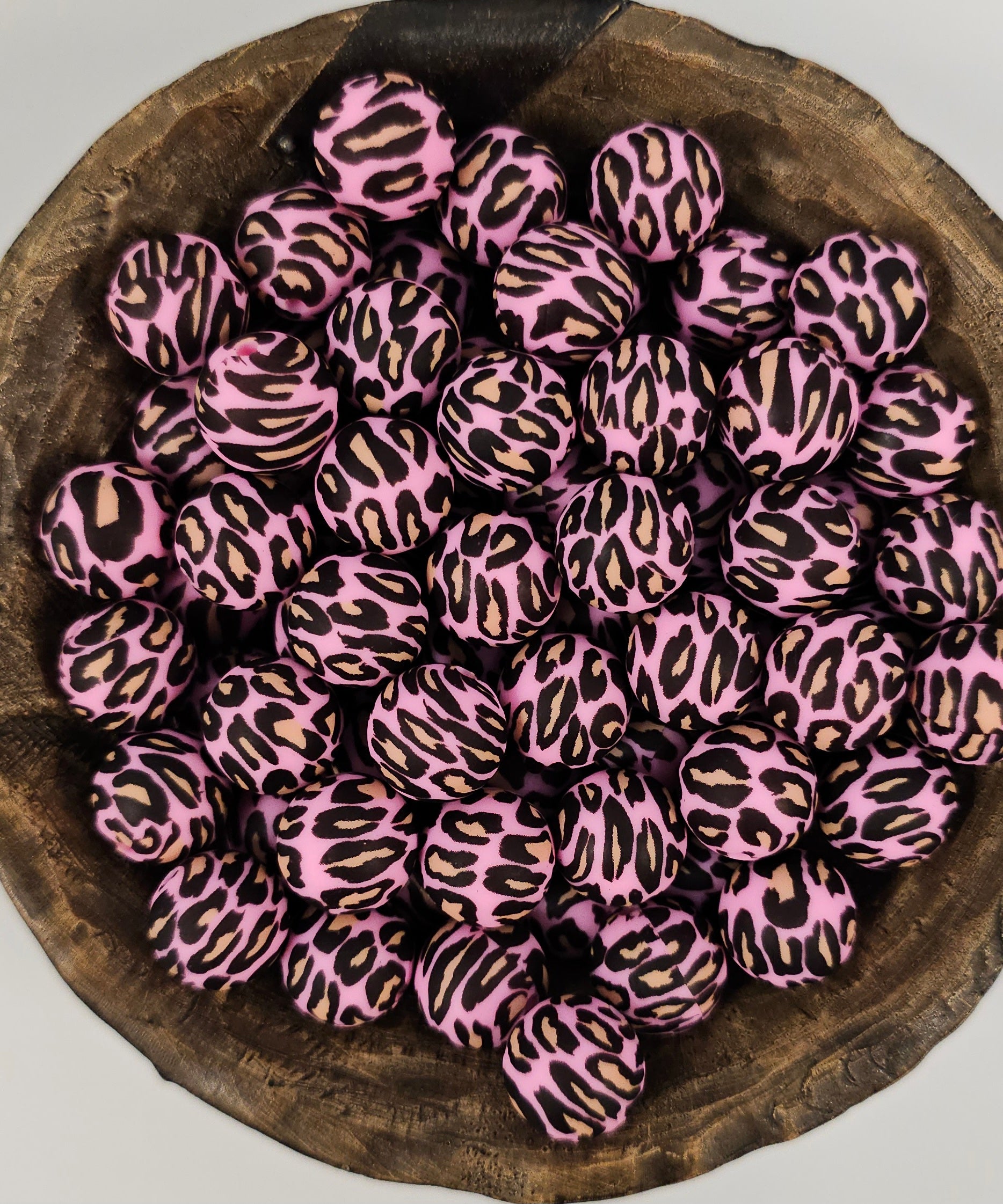 Pink/Gold Leopard Print