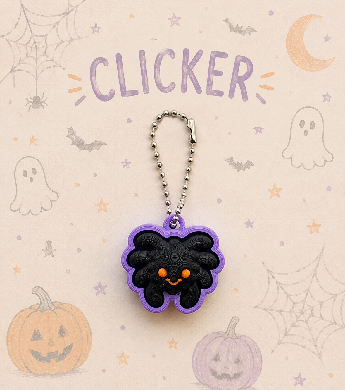 3D Printed Spooky Spider Clicker