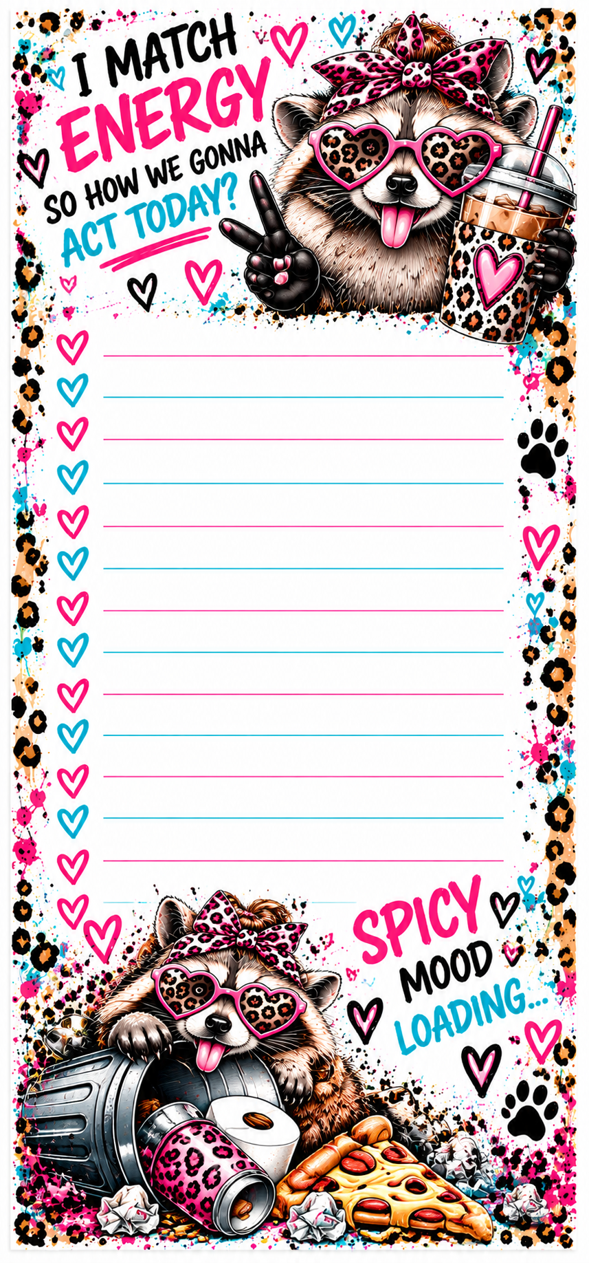 Sassy Trashy Collection Notepad