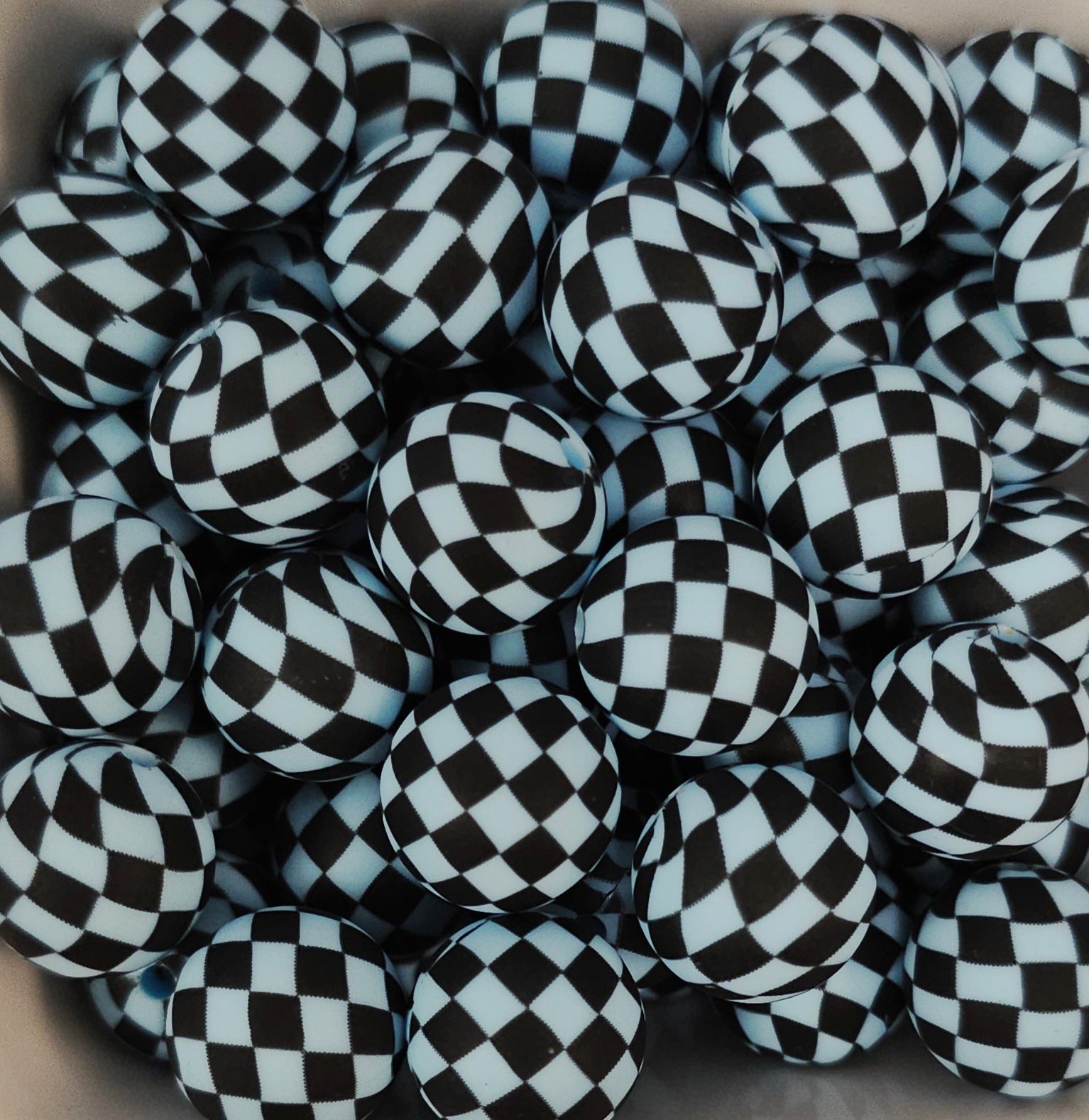 #16 Baby Blue Checkered 15mm Print