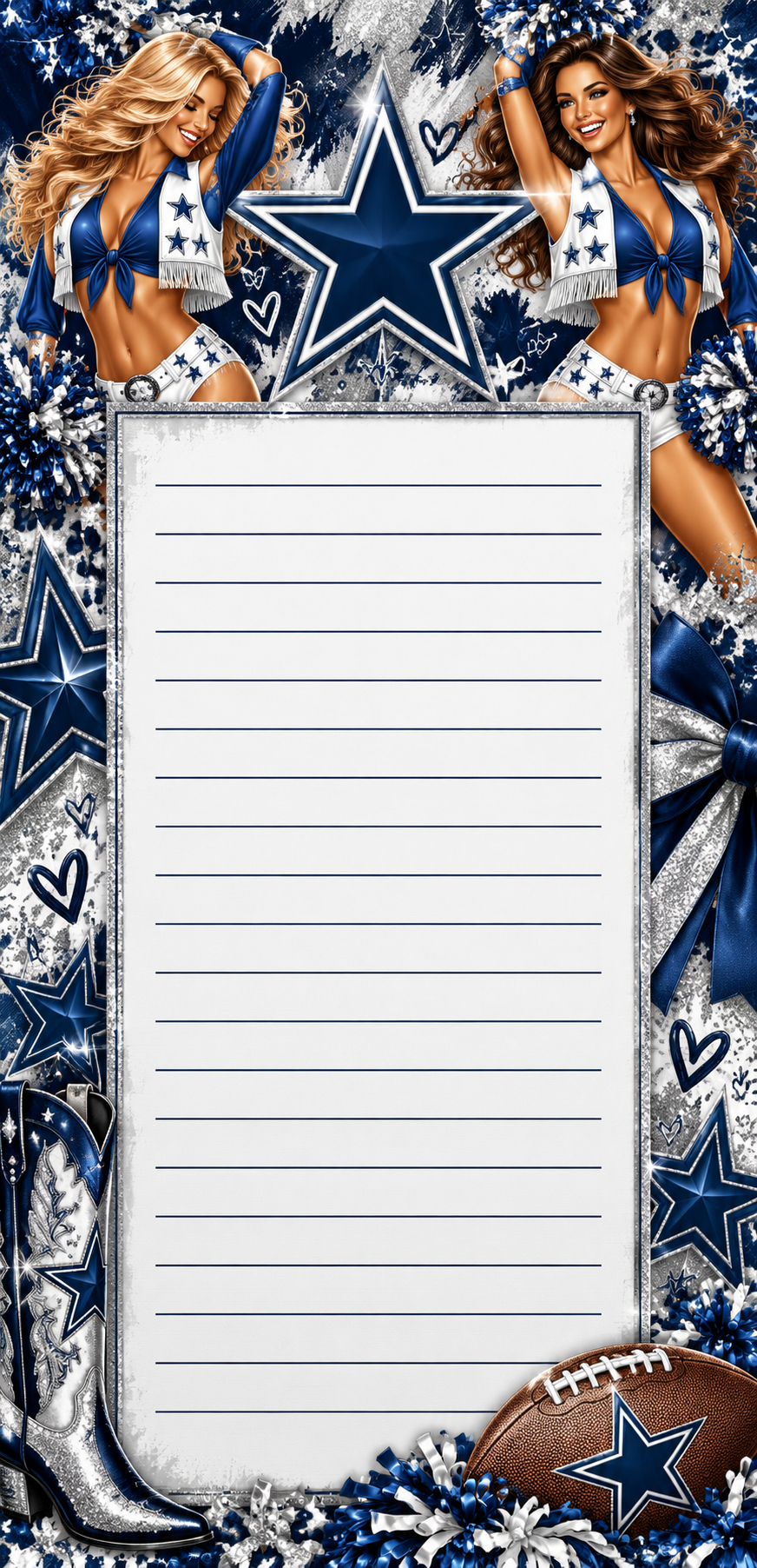 Cowboys Dallas Football Notepad
