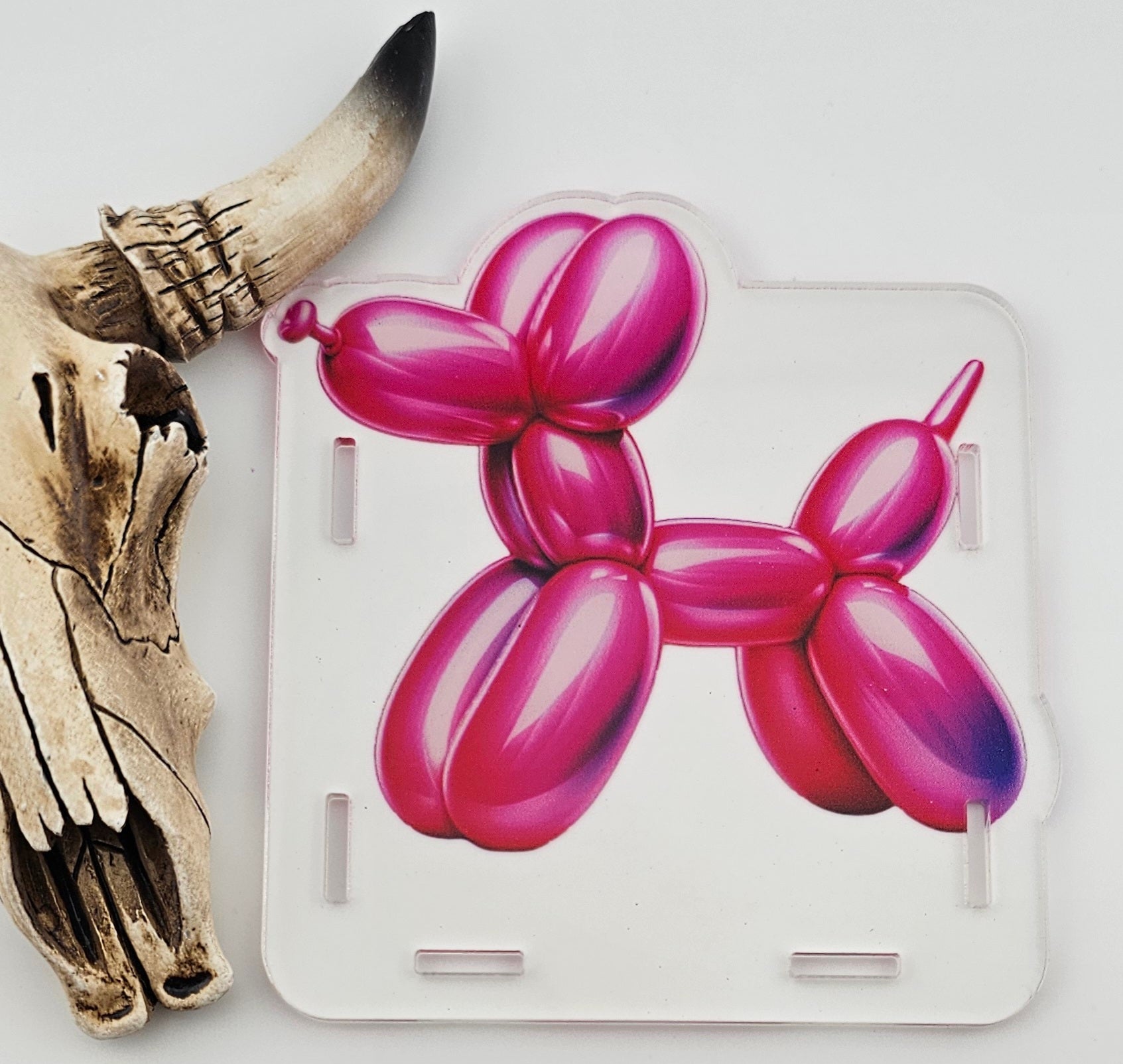 Pen Box Bright Pink Ballon Dog 59