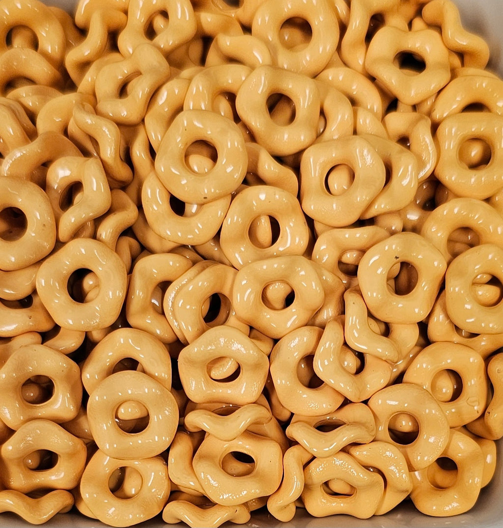 Wavey Acrylic Spacers 12mm (10ct) Large Hole