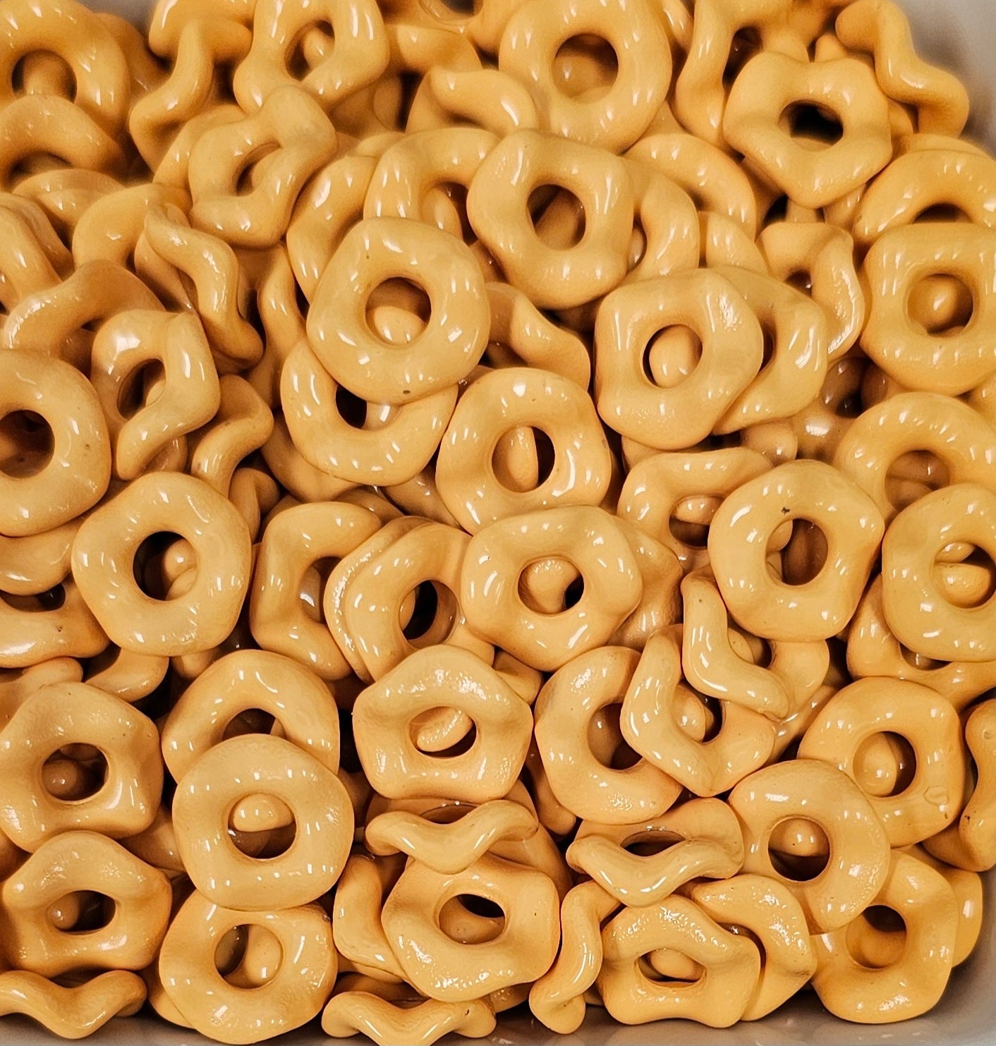 Wavey Acrylic Spacers 12mm (10ct) Large Hole