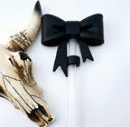 Straw Topper Bow Matte