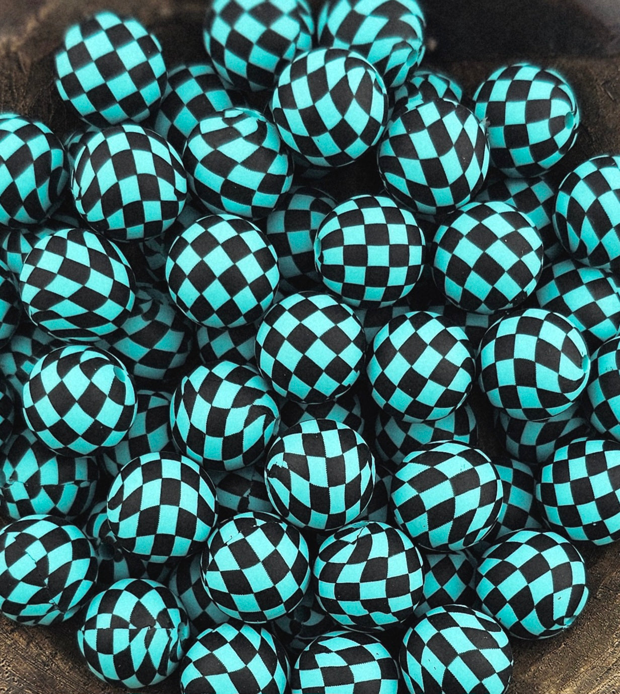 Checker Print 15mm Silicone