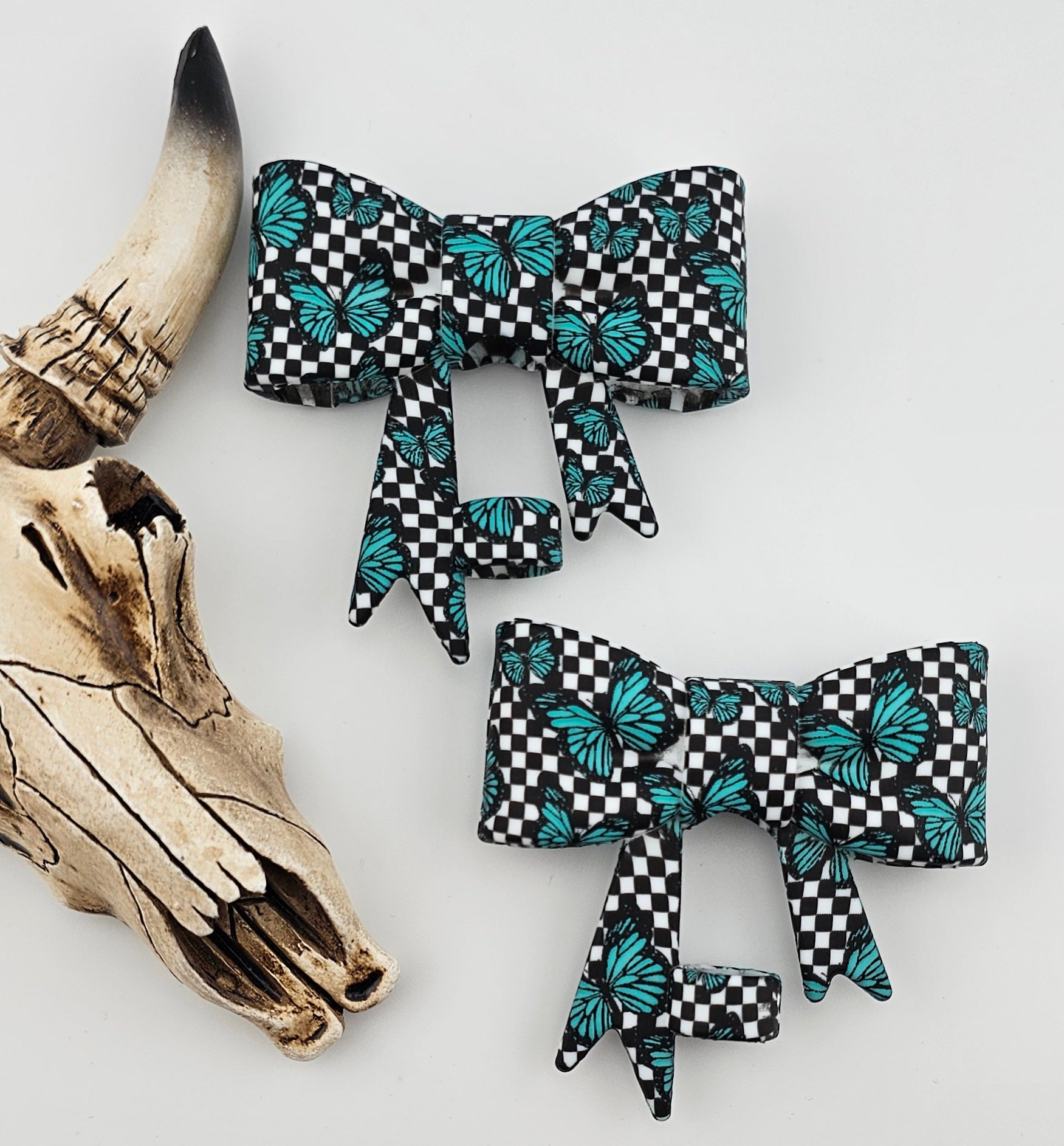 Straw Topper Checkered Wings *Exclusive*