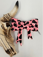 Straw Topper Bow Focal 2in1 - Cow Glossy