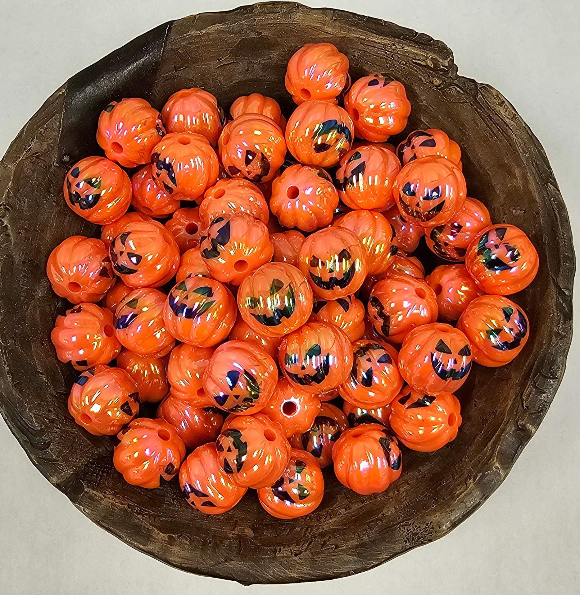 Orange Pumpkin 16mm Acrylic