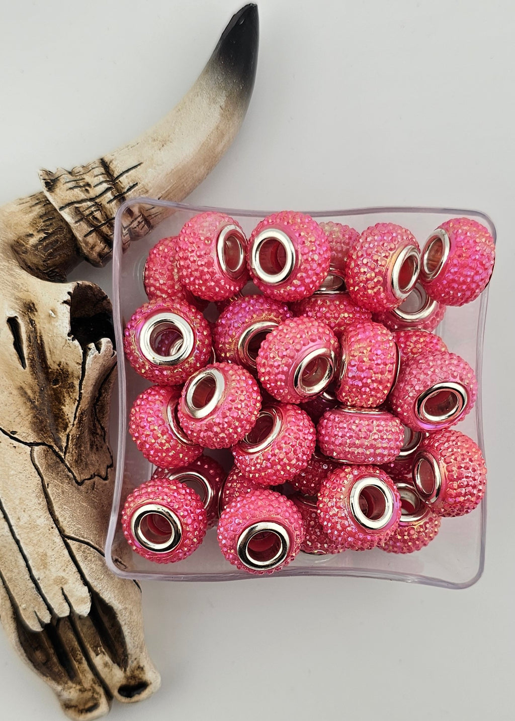 Resin Shimmer Spacer 14mm Large Hole