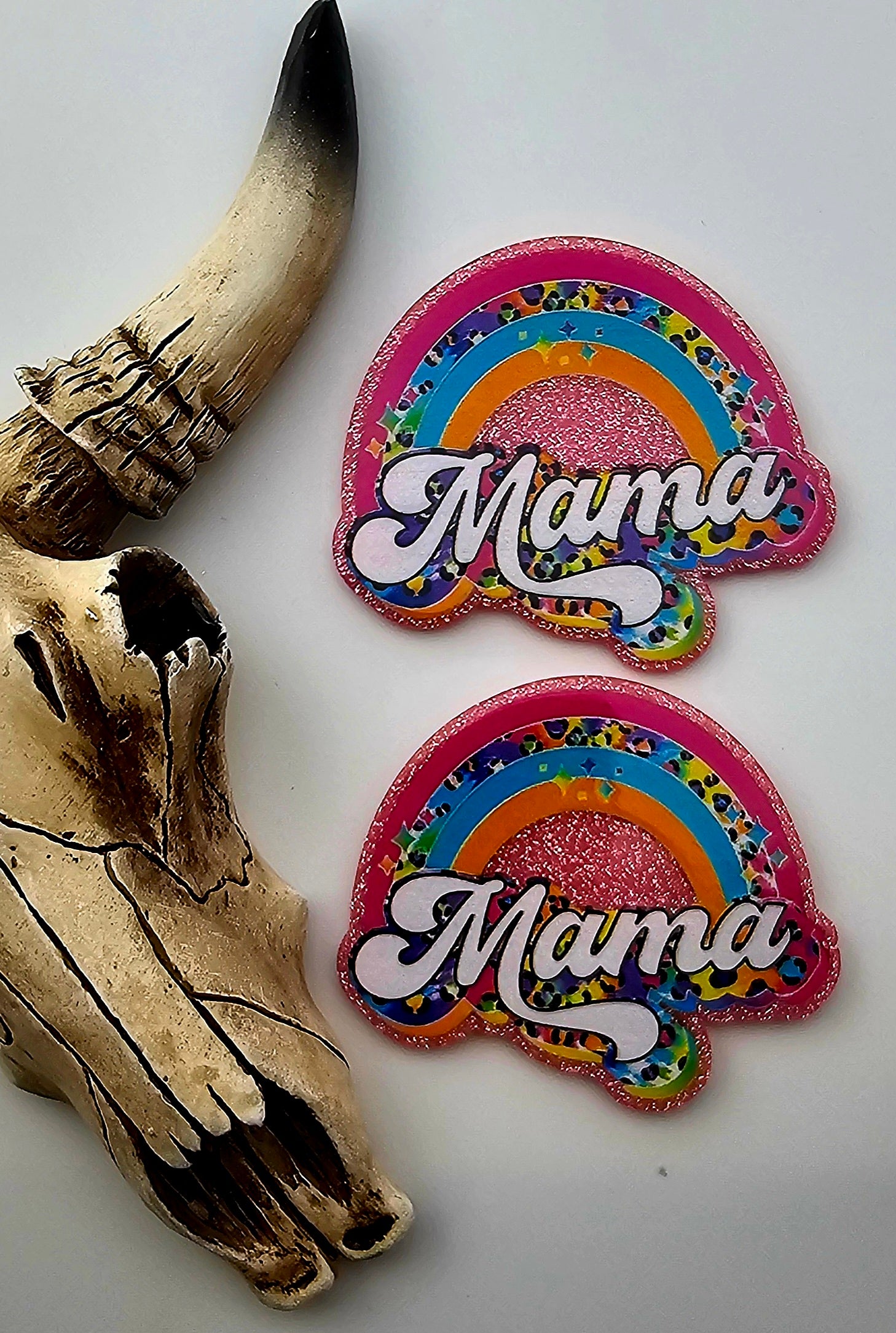 Flatback Mama Leopard Rainbow 184